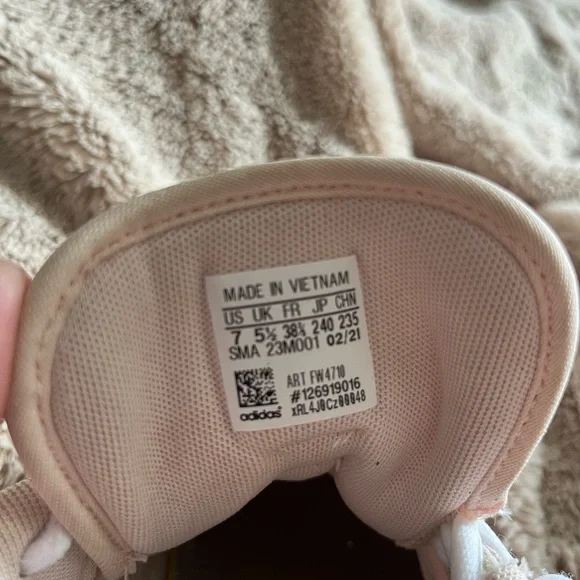 Adidas Light Pink and White Shoes - Picture 10 of 14